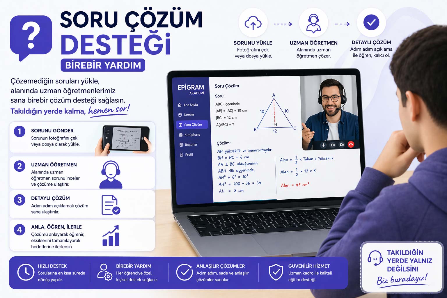 Soru Çözüm Desteği (Birebir Yardım)
